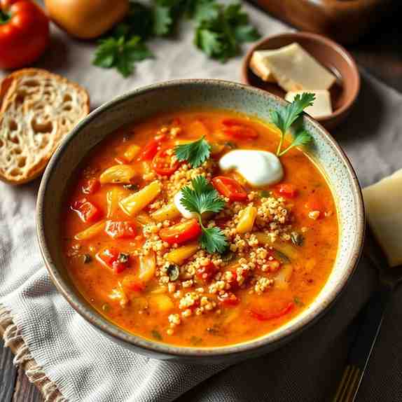 Bolivian Quinoa Soup Recipe for Quinoa with Vegetables